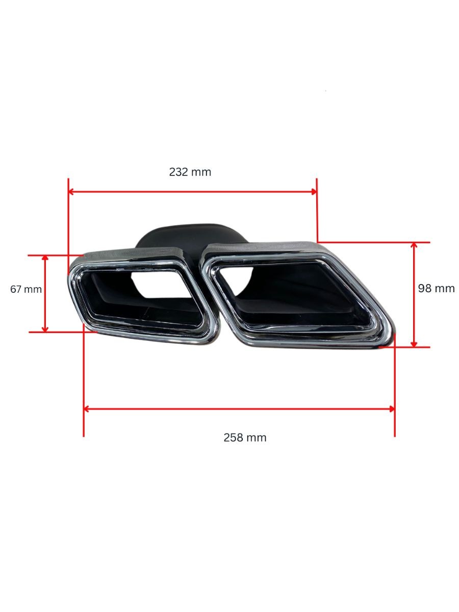 Накрайници за Mercedes W222 S-Class / W212 E-Class (2012+) – AMG S63 Design