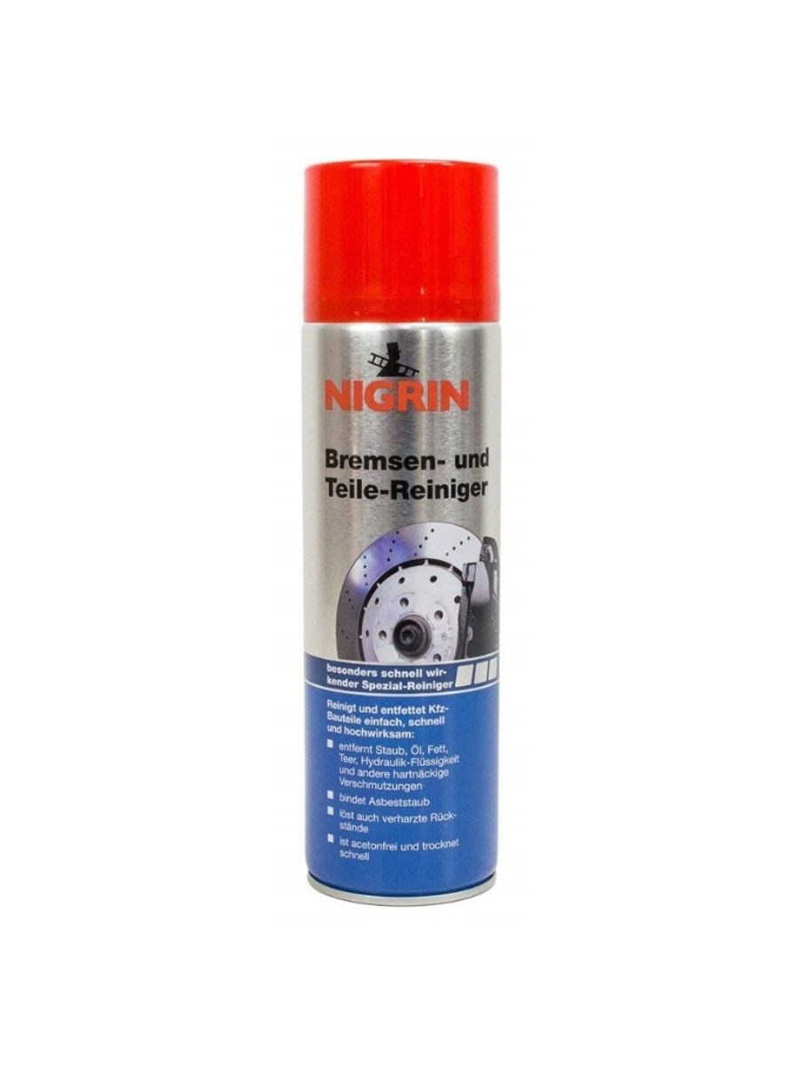 Почистващ препарат за спирачки и други части на автомобила NIGRIN 500 мл