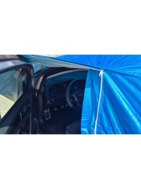 Покривало за кола ватирано отвътре, с цип за шофьорската врата и джобове за огледала 406x165x119cm - размер M 