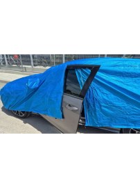 Покривало за кола ватирано отвътре, с цип за шофьорската врата и джобове за огледала 406x165x119cm - размер M 