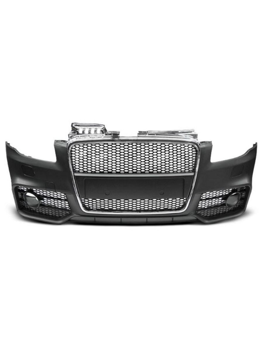 Предна броня за Audi A4 B7 8E (2004-2008) - S-Line Design с хром лайсна 