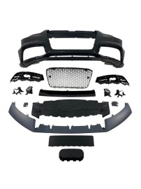 Предна броня за Audi A5 (2011-2015) с халогени - RS5 Design с хром лайсна и отвори за парктроник 