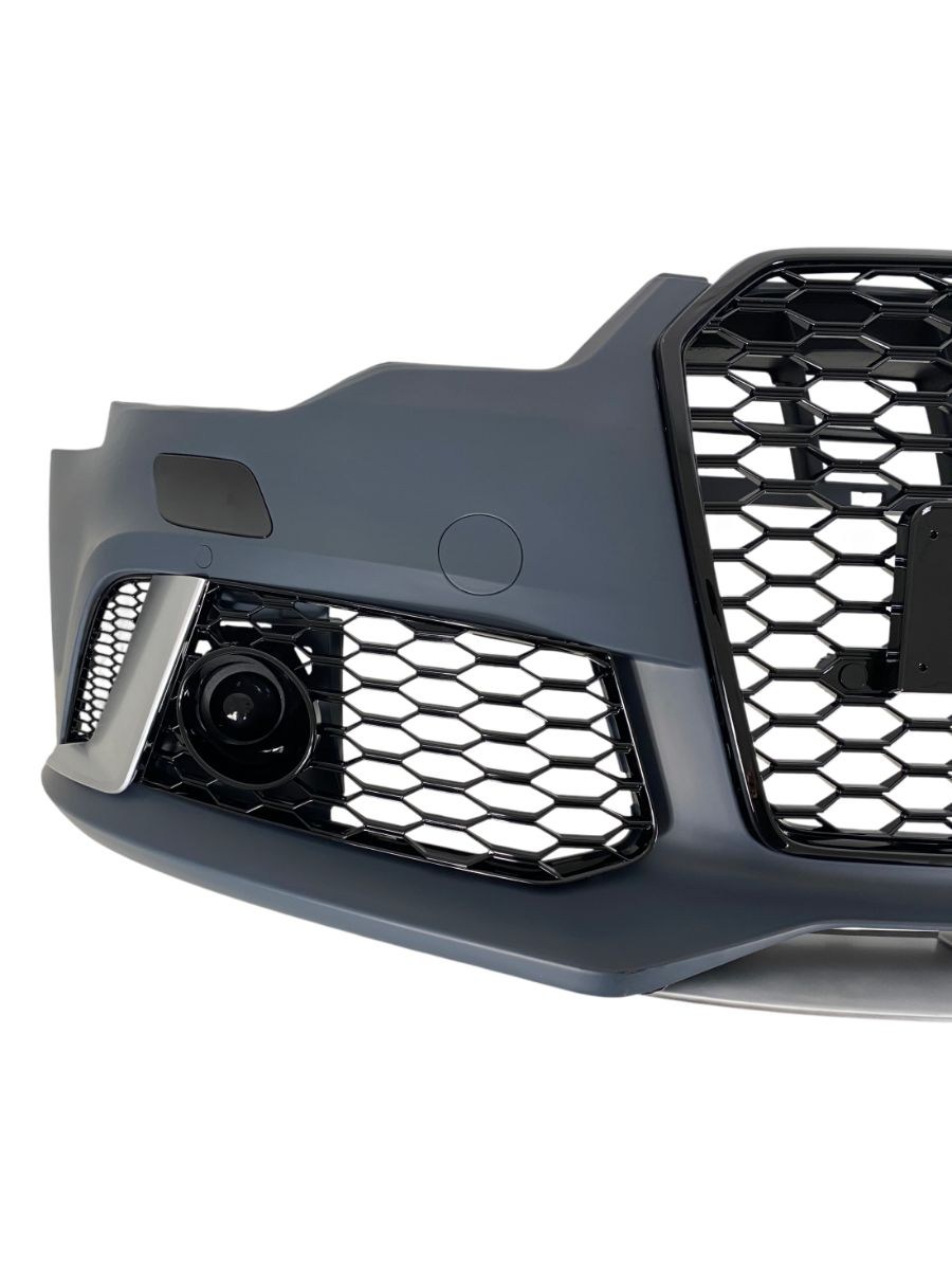 Предна броня за Audi A6 (2011-2014) - RS6 Design с отвори за парктроник 