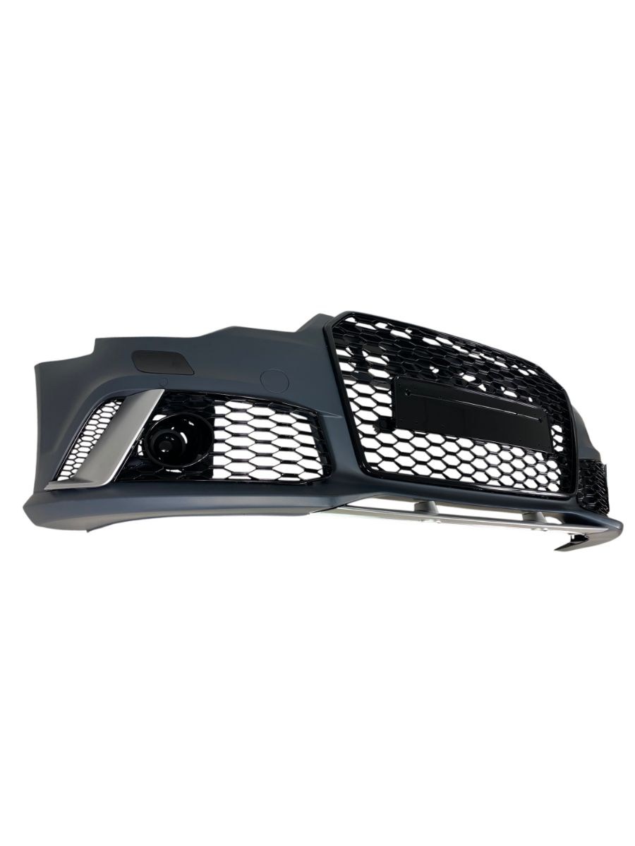 Предна броня за Audi A6 (2011-2014) - RS6 Design с отвори за парктроник 