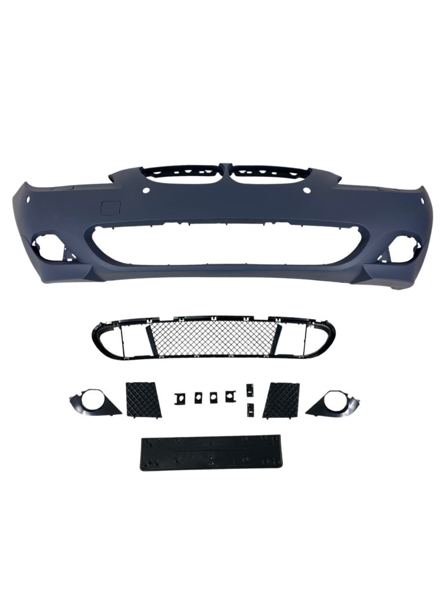 Предна броня за BMW E60 (2003-2007) - M-Tech дизайн с отвори за парктроник 24mm 