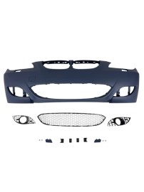 Предна броня за BMW E60/E61 sedan/combi - M5 дизайн с отвори за халогени, грундирана 