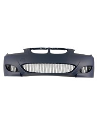 Предна броня за BMW E60/E61 sedan/combi - M5 дизайн с решетки без отвори за халогени, грундирана 