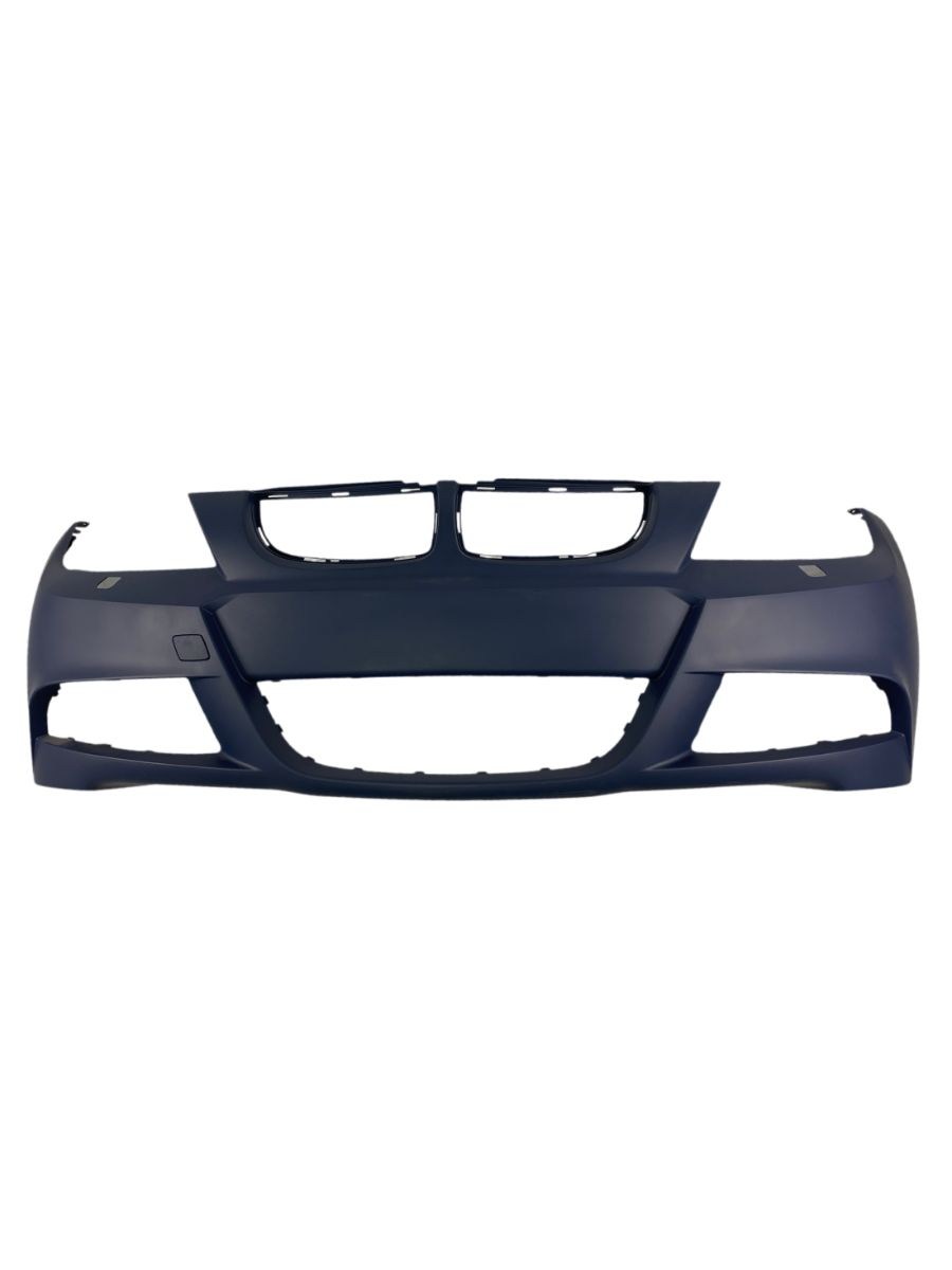 Предна броня за BMW E90 / E91 (2005-2008) - M-Tech дизайн с отвори за пръскалки, без парктроник грундирана 