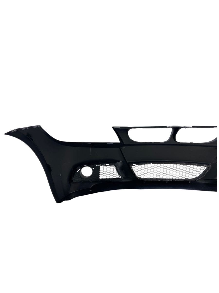 Предна броня за BMW E90 / E91 (2008+) - M-Tech дизайн с отвори за пръскалки, без парктроник грундирана 