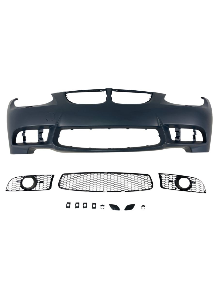 Предна броня за BMW E92 (2006-2009) - M3 дизайн с отвори за халогени, без парктроник 