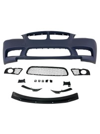 Предна броня за BMW F10 / F11 (2010-2014) - M5 дизайн с отвори за парктроник и отвори за халогени 