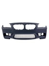 Предна броня за BMW F10 / F11 (2010-2014) - M5 дизайн с отвори за парктроник и отвори за халогени 