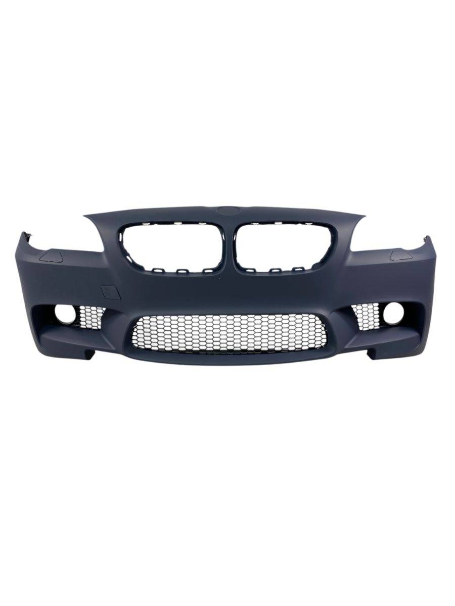 Предна броня за BMW F10 / F11 (2010-2014) - M5 дизайн с отвори за парктроник и отвори за халогени 