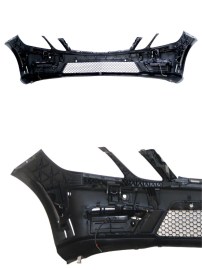 Предна броня за Mercedes W212 E-Class (2009-2012) – AMG стил с отвори за парктроник