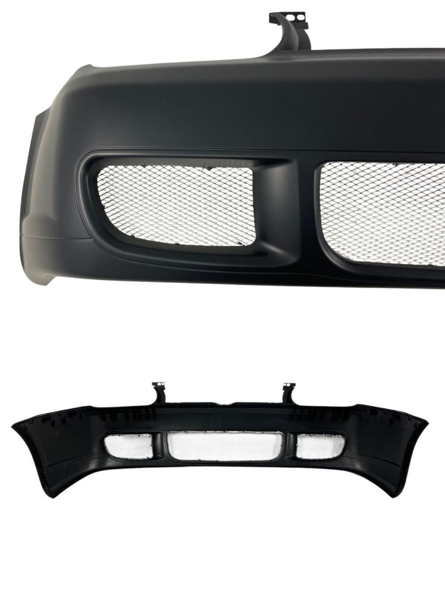 Предна броня за VW Golf 4 – R32 дизайн с метални решетки JOM