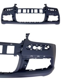 Предна броня за VW Golf 5 – R32 дизайн с решетки (без халогени, хром)