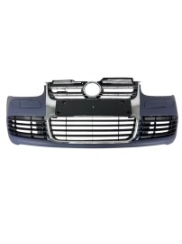 Предна броня за VW Golf 5 – R32 дизайн с решетки (без халогени, хром)