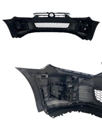 Предна броня за VW Golf 6 – GTI дизайн с решетка и халогени