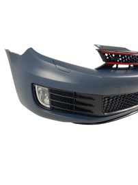 Предна броня за VW Golf 6 – GTI дизайн с решетка и халогени