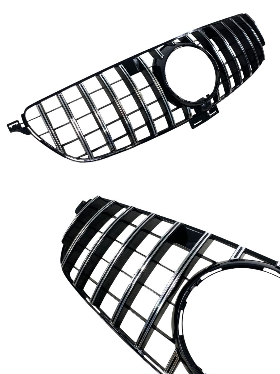 Решетка за Mercedes GLE W166 SUV / C292 Coupe (2015-2019) chrome/black - GT Design