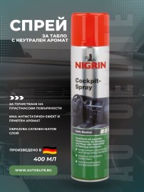 Спрей за табло с неутрален аромат NIGRIN 400 мл