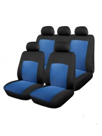 Универсални Калъфи за Седалки Seat Care (Черно-Синьо)