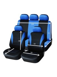 Универсални синьо-черни калъфи за седалки Carfort