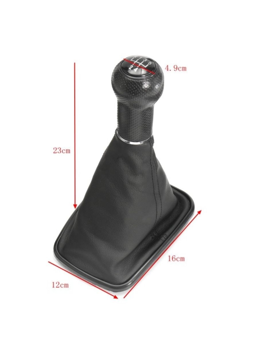 Топка за скоростен лост с кожен маншон за VW Golf 3 / Vento / Jetta (5 скорости)