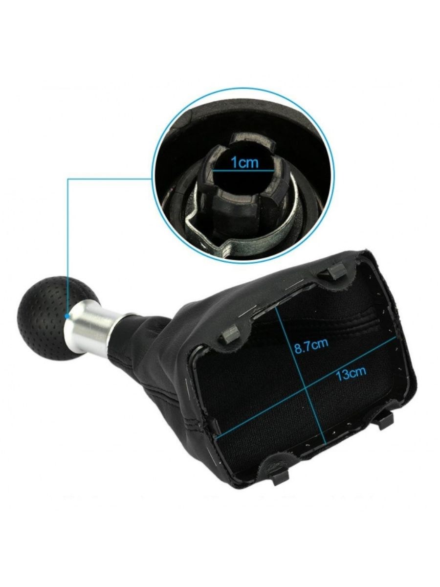 Топка за скоростен лост с маншон Audi A3 2000-2003 - 5 скорости + задна