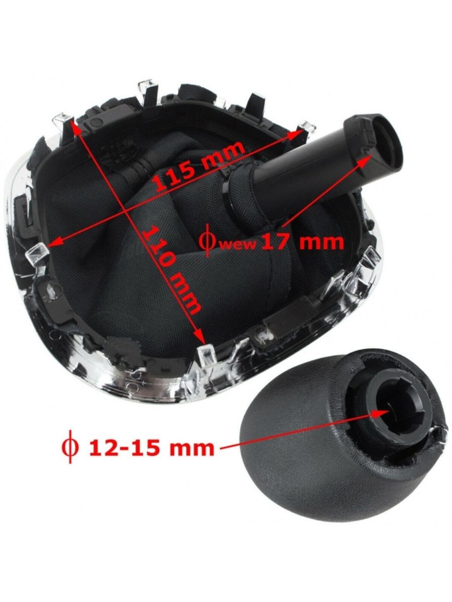 Топка за скоростен лост с маншон Opel Vivaro, Renault Trafic, Fiat Talento (6 скорости)