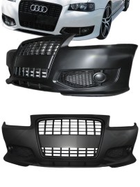 Тунинг предна броня за Audi A3 (1996-2003) - с черна решетка 