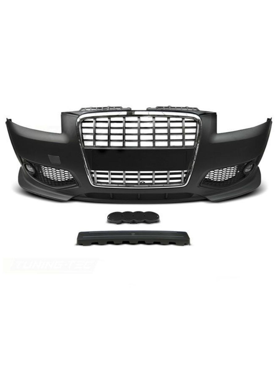 Тунинг предна броня за Audi A3 (1996-2003) - с хром решетка 