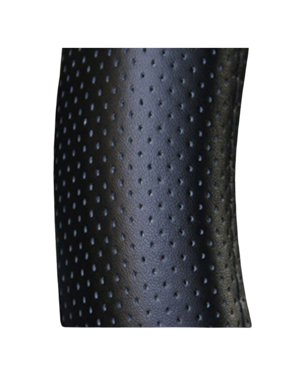 Универсален перфориран калъф за волан - еко кожа, черен