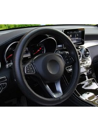 Универсален перфориран калъф за волан - еко кожа, черен