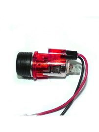 Универсална запалка 12V с червена подсветка 28–29 мм