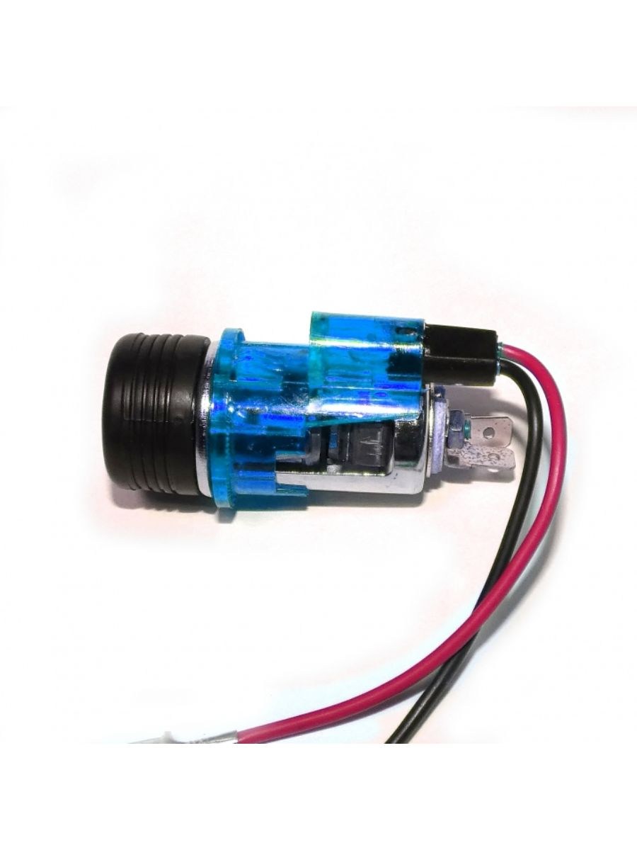 Универсална запалка 12V с синя подсветка 28–29 мм