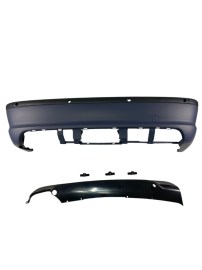 Задна броня за BMW E46 sedan - M-Tech дизайн с отвори за парктроник 18mm. грундирана 