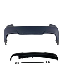 Задна броня за BMW E90 - M-Tech дизайн без отвори за парктроник грундирана 