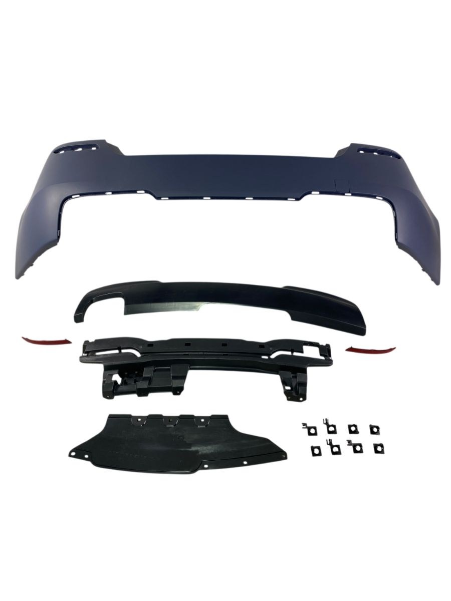 Задна броня за BMW F10 - M-Tech дизайн с и без отвори за парктроник грундирана 